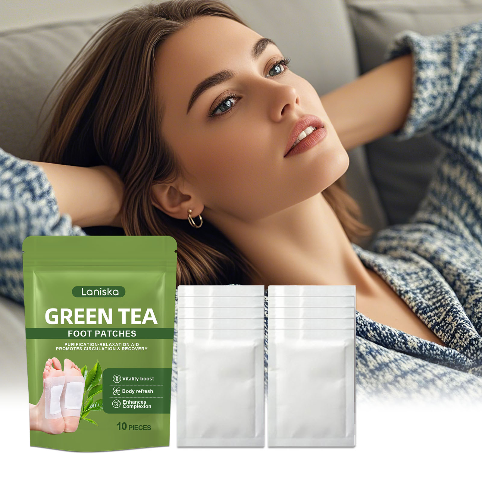 Detox Foot Patch - لصقات القدم الطبيعية للتخلص من السموم،