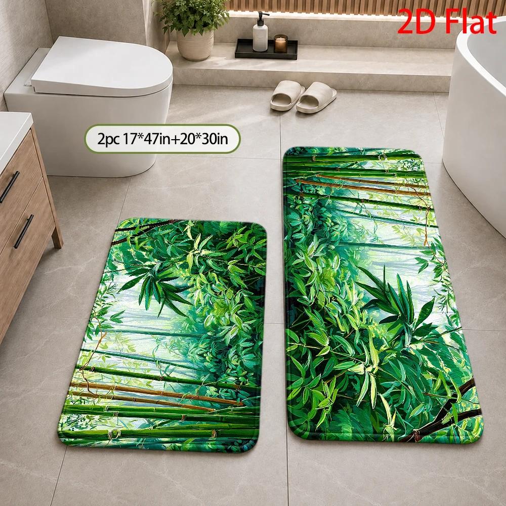 سجادة حمام بنمط غابة الخيزران  - مراجعة Bamboo Bath Mat وسعره