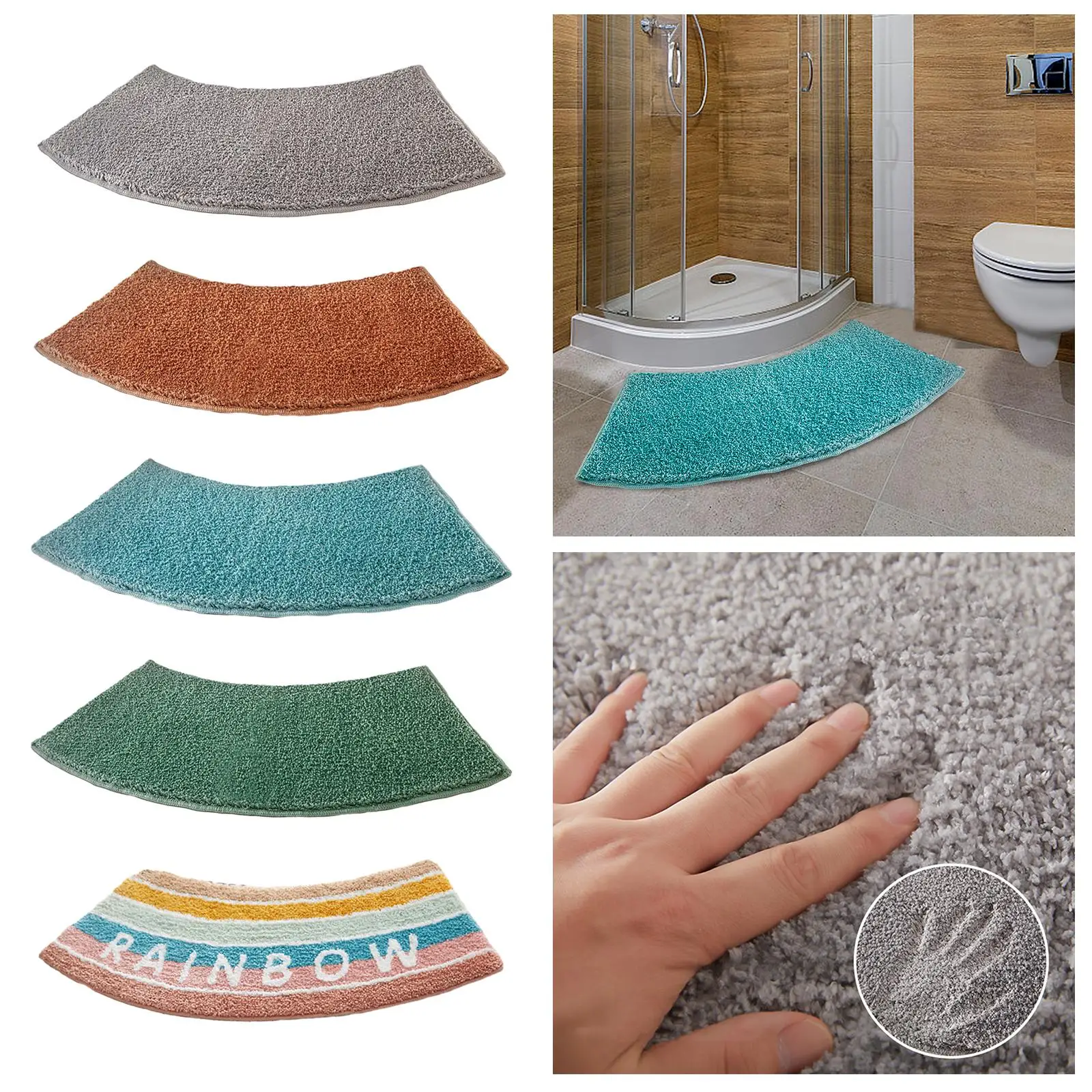 سجادة حمام منحنية، سجادة مرحاض - مراجعة Bamboo Bath Mat وسعره