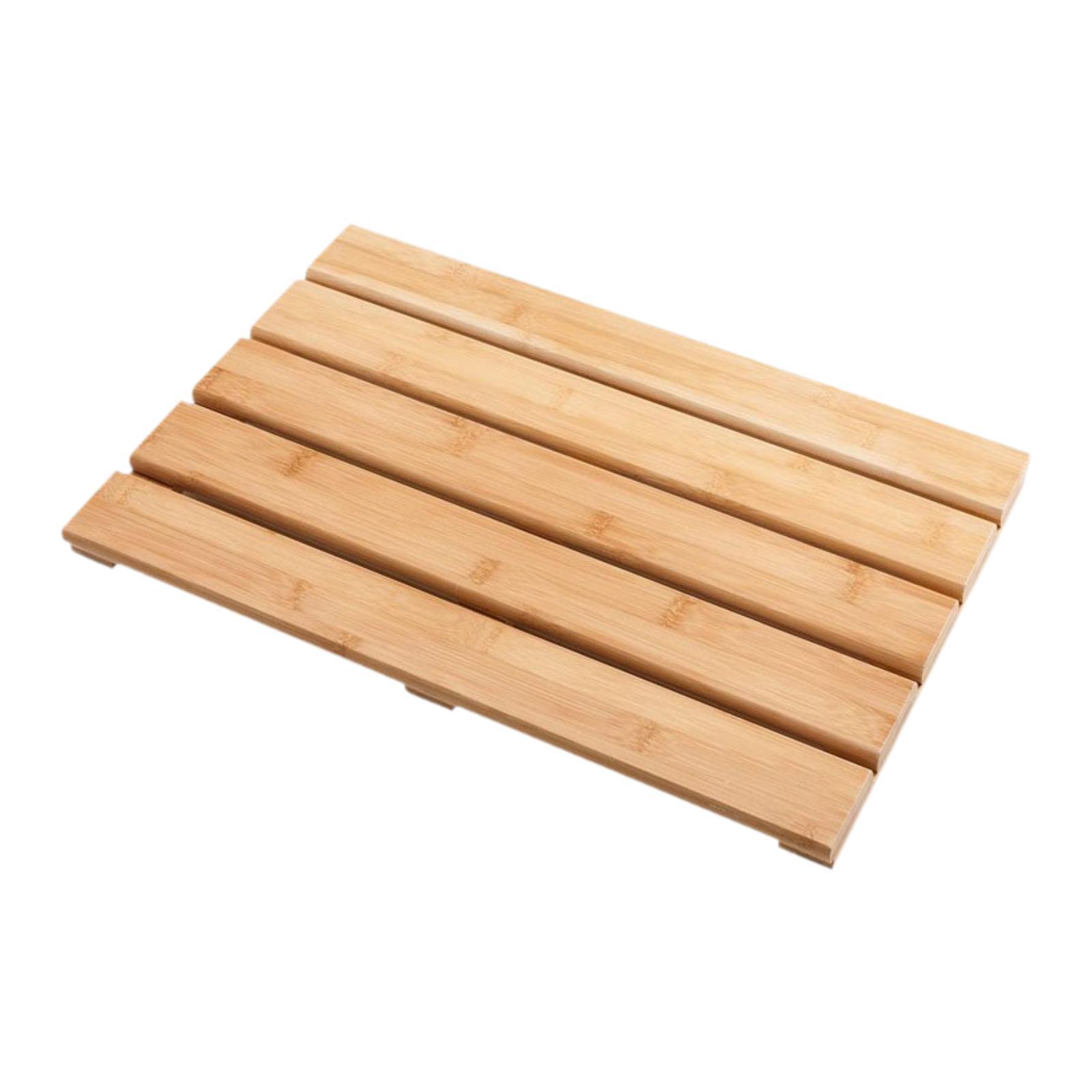 الخيزران حمام حصيرة أنيقة الثق - مراجعة Bamboo Bath Mat وسعره